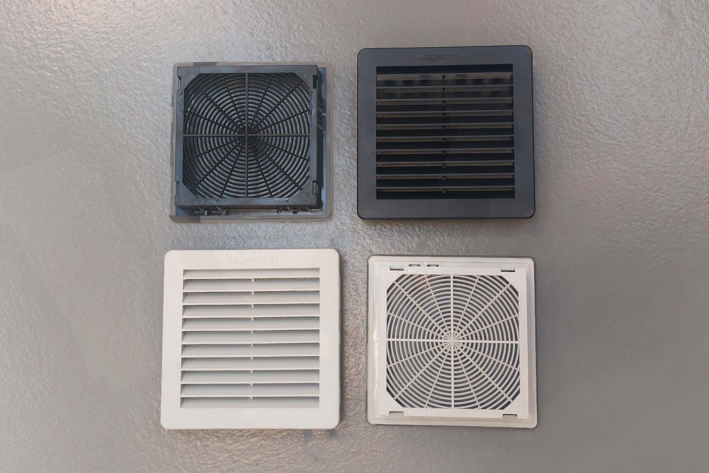 Louvres for Logstrup modular system provide natural ventilation within the enclosures
