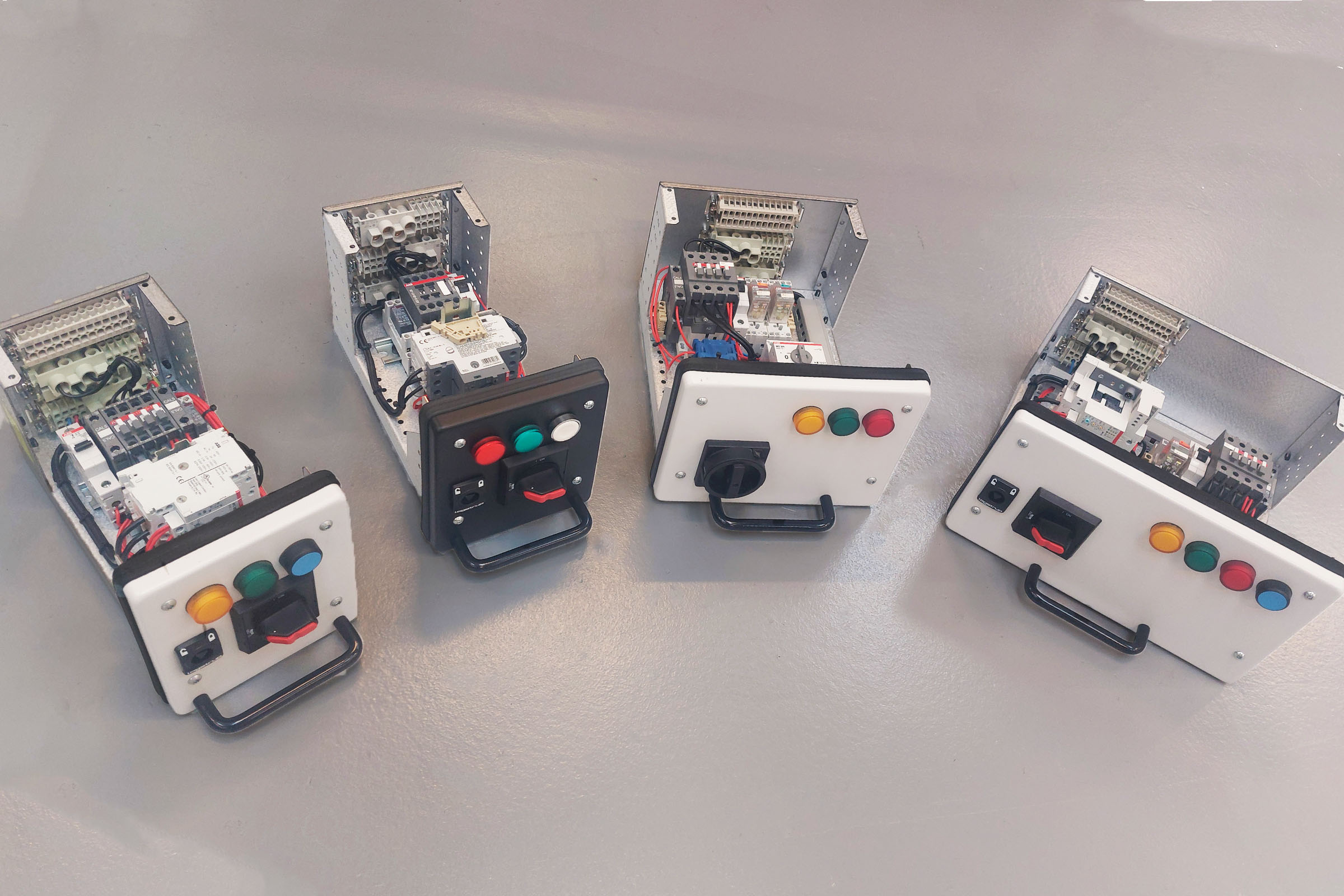 different Mini-withdrawable units. Switchboard and Switchgear