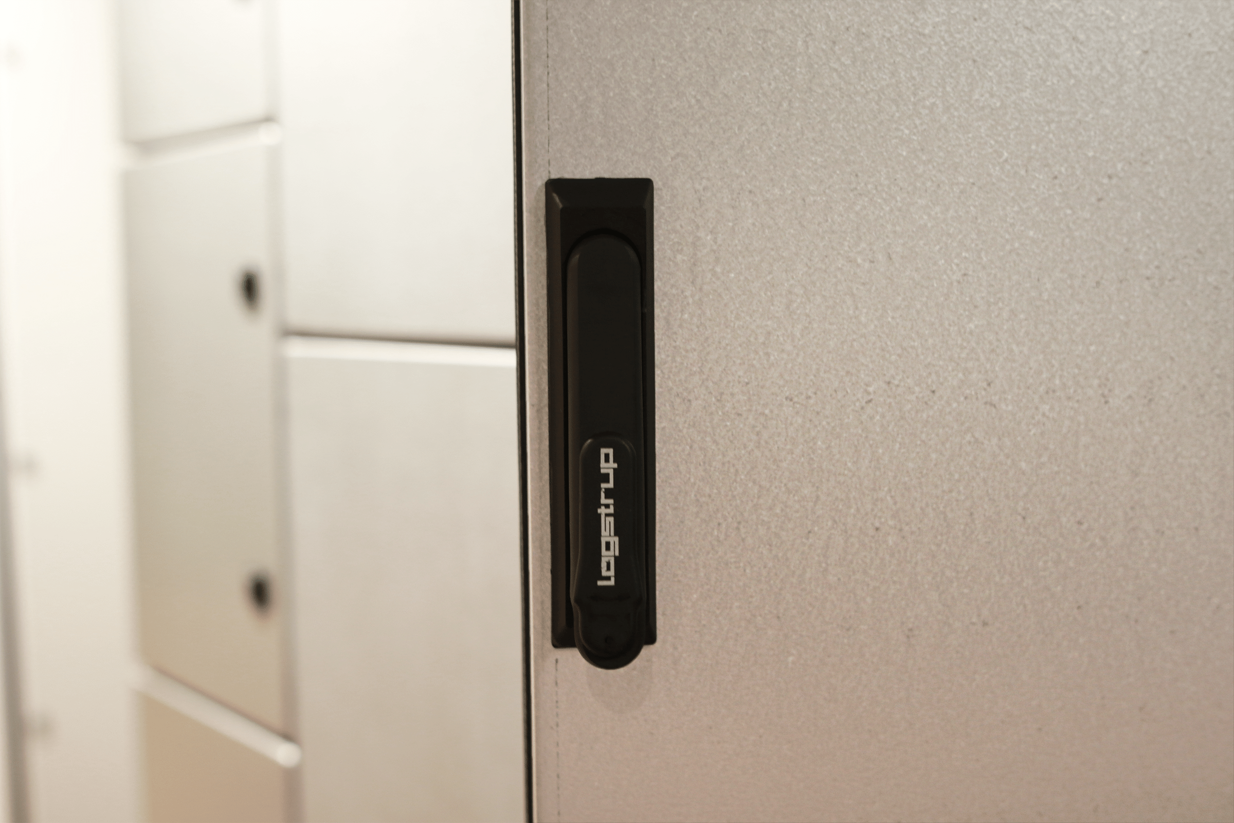 Door with Logstrup doorhandle