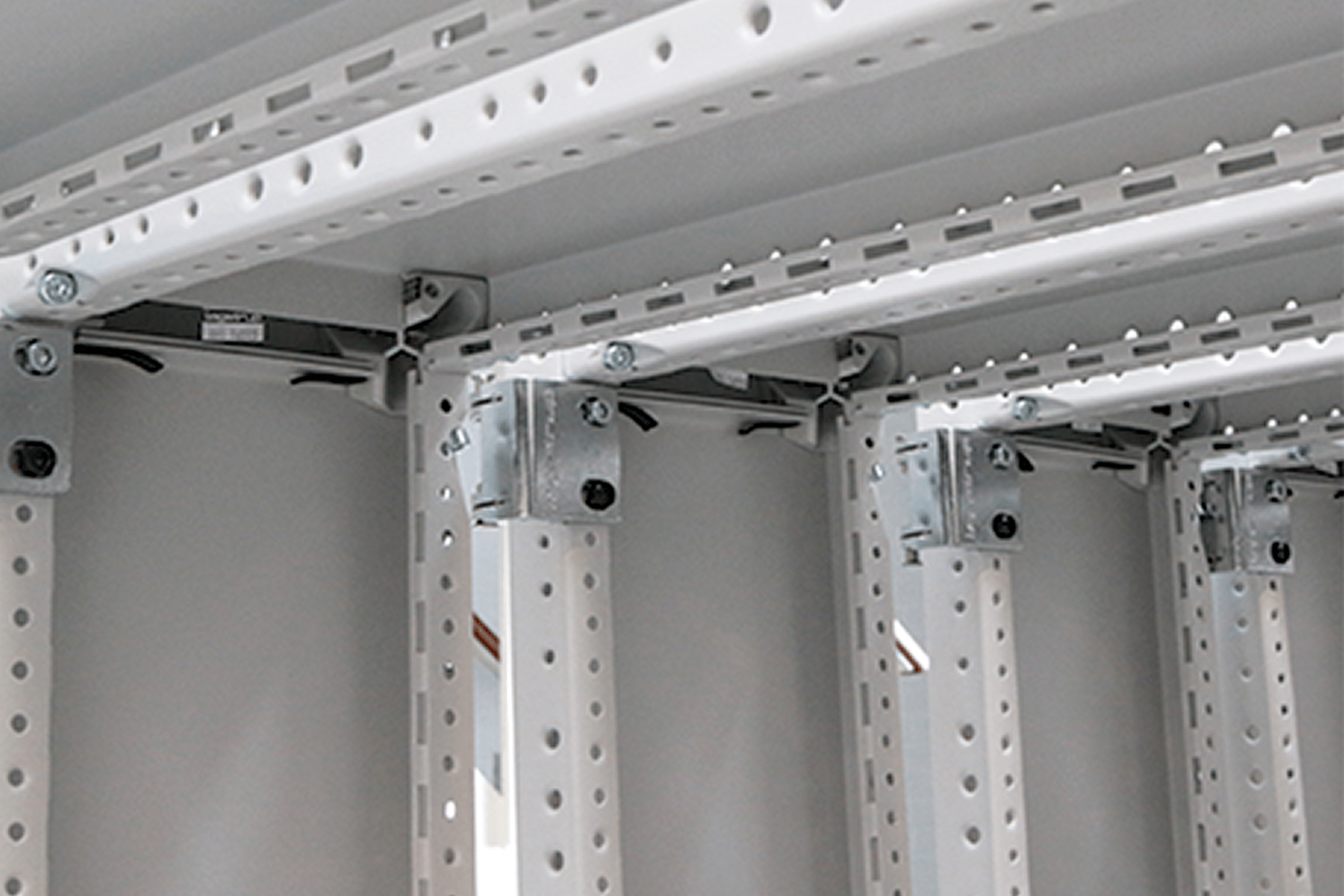 Logstrup Steel's low voltage high quality electrical switchgear include Cabinet structures which is shown on the picture