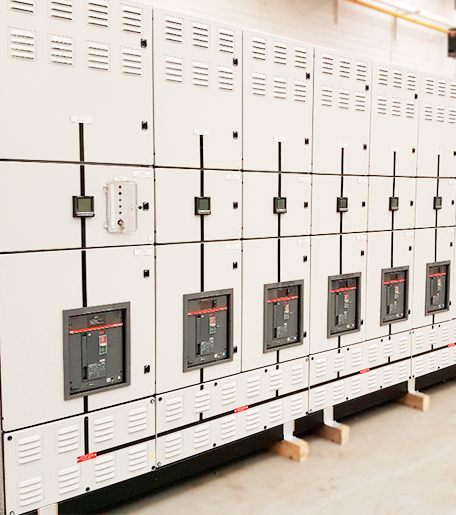 Whit low voltage electrical Switchboard