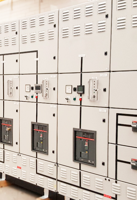 Whit low voltage electrical Switchboard