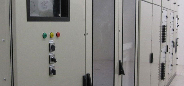 Nahaufnahme Logstrup ist ein Hersteller von elektrischen Niederspannungsschaltanlagen