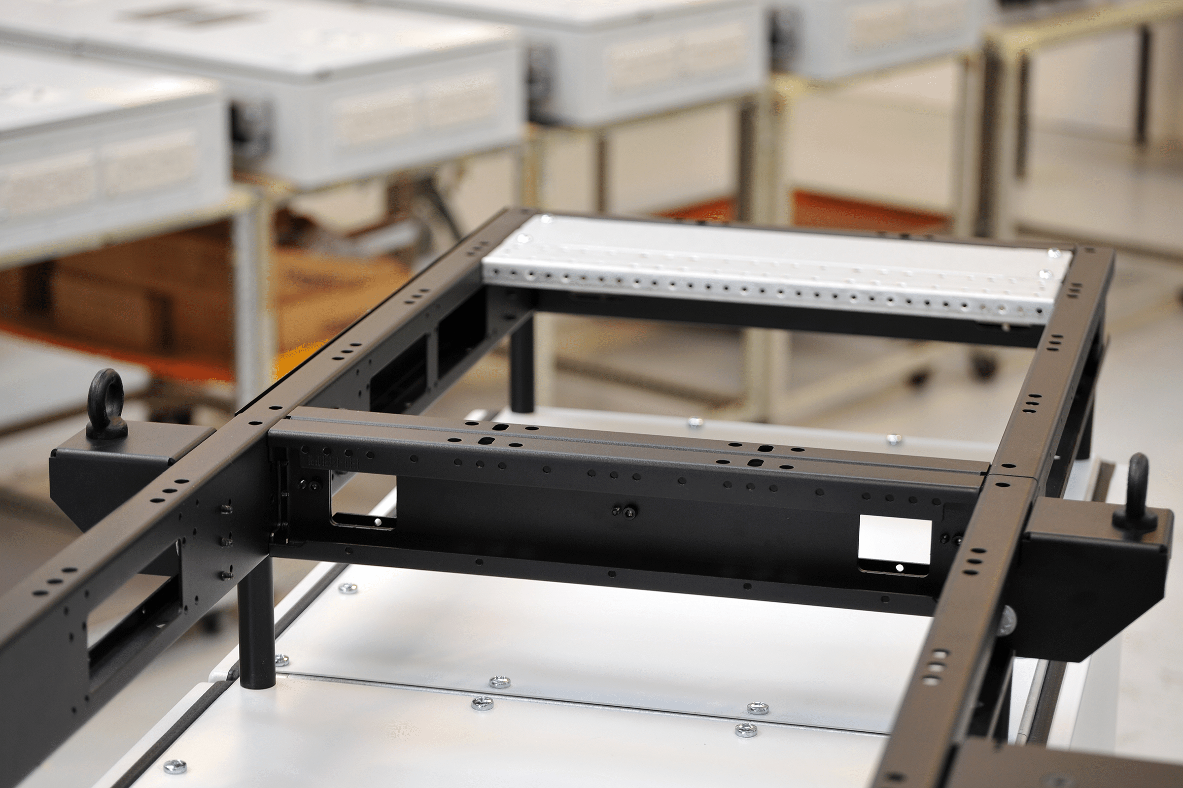 high-quality base frame for a Logstrup electrical switchboard
