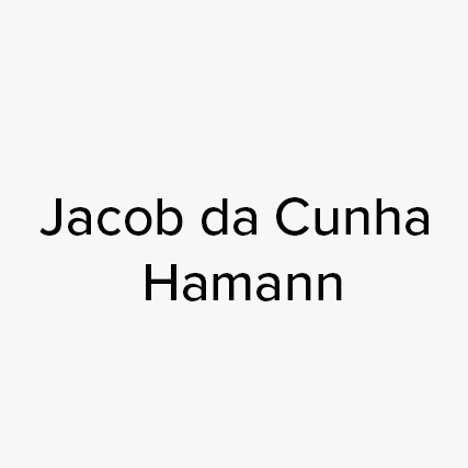 Jacob da Cunha Hamann - 2021 Jacob da Cunha Hamann project engineer Logstrup DK