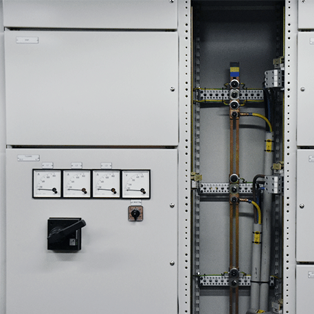 Cabinet for cabels in switchboard - case storebælt Cabinet for cabels in switchboard - case storebælt