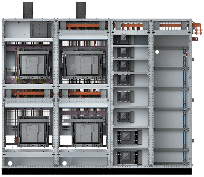 Logstrup modular switchgear internal construction view