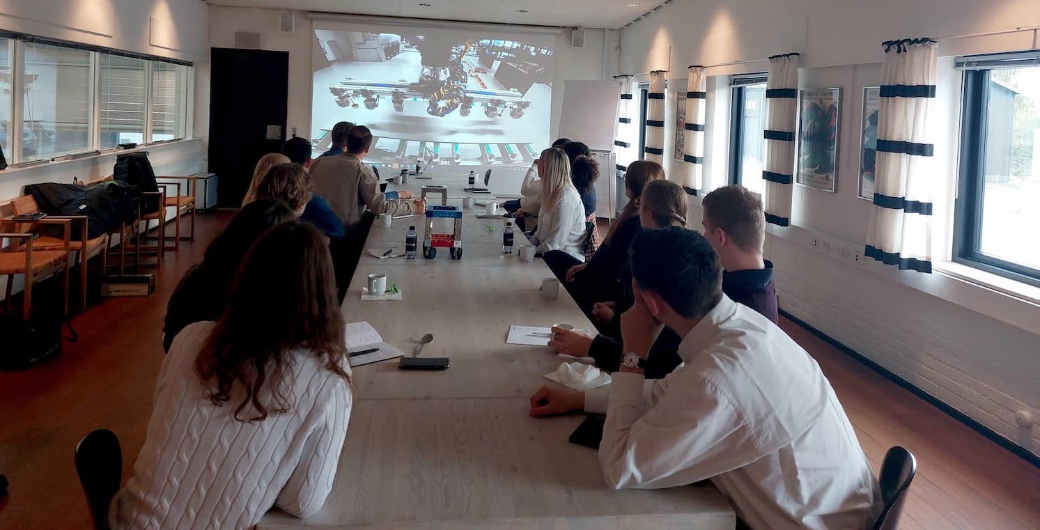 Visit at Logstrup Denmark from trainees Trainees visiting Logstrup in Denmark